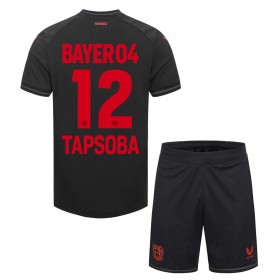 Bayer Leverkusen Edmond Tapsoba #12 Heimtrikot 2023-24 Kurzarm (+ kurze hosen)